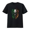 Nwt Irish Nationalist Biker Skull Flag T Shirt Vintage Washed Stylish Casual Breathable Homme Slightly Versatile Unisex