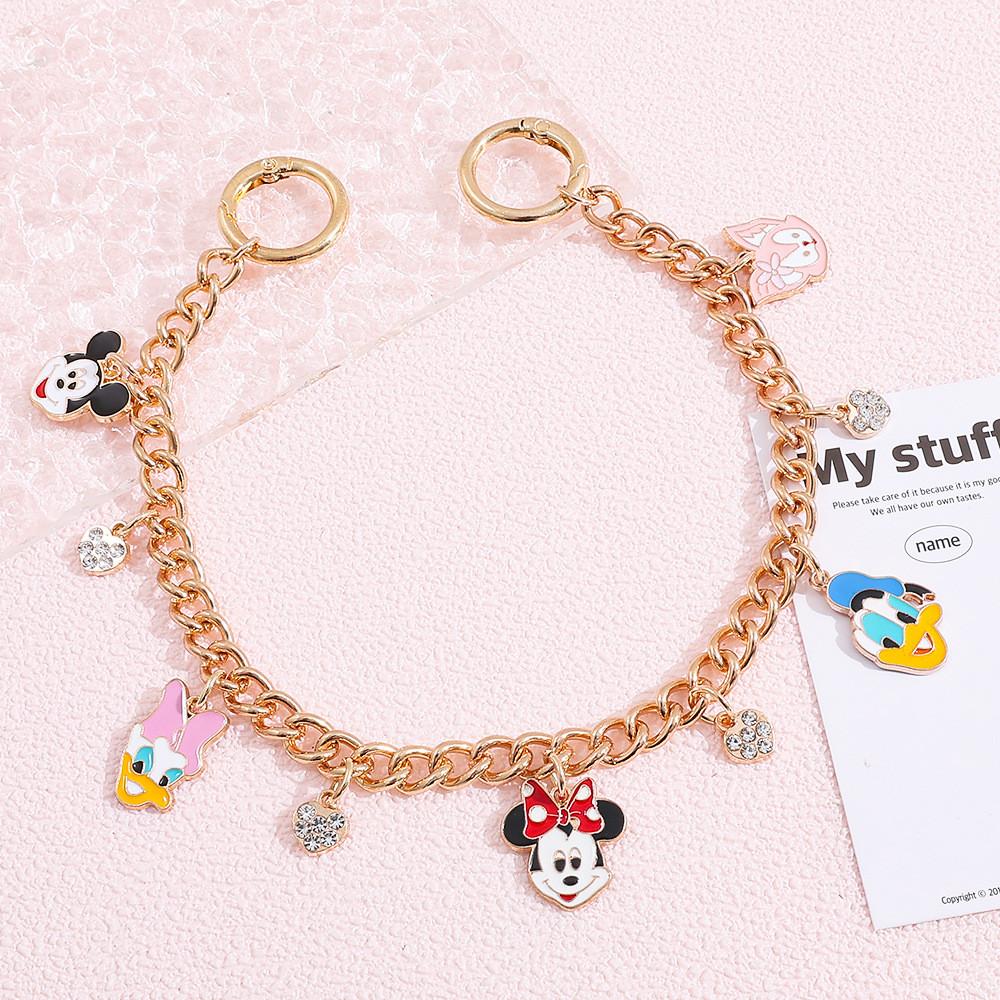 Mickey Maus Handtaschen-Kette mit Zinklegierungs-Anhänger für Damen und Herren Reise-Geschenk