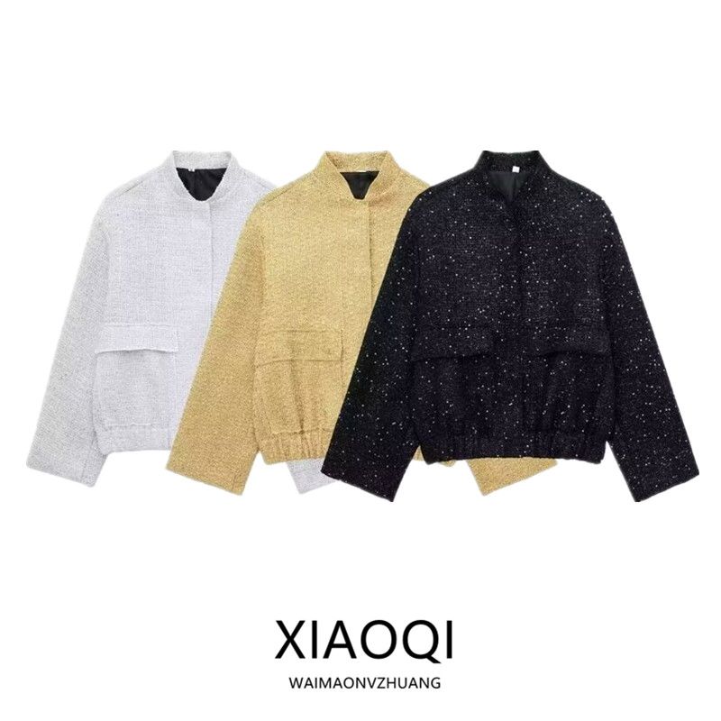 Fashion Style 2023 Autumn New Arrival Female Easiest for Match Slimming and Fashionable Casual Series Beads Decoration Outwear 7925993