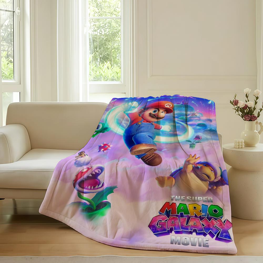 

New Film Blanket Warm Soft Suitable For Bedroom Sofa Bed Living Room Office Travel Cartoon M-Marios-S Fun 2026 Camping Gifts 75cmx90cm