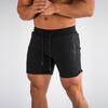 Heren joggingbroek met ritszakken, fitness, sportshorts, heren zomer hardloopbroek, korte broek, heren jogger, mesh workout, strandsport, korte broek