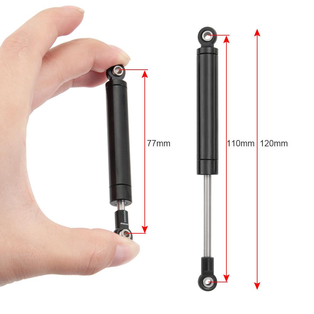 YEAHRUN 80/90/100/110/120mm Metal Shock Absorbers Damper Built-in Spring for TRX-4 Axial SCX10 1:10 Scale RC Crawler Car Parts