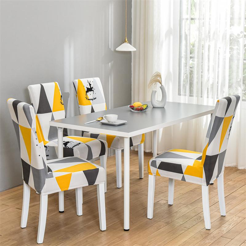 Dining Room Chair Covers Set Of 1/2/4/6Pieces, Removable Washable Chair Covers For Dining Chairs Stretch Parson Chair Slipcover