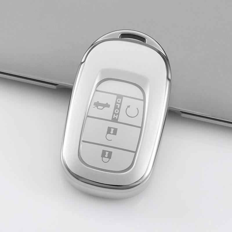 Honda Civic 11th Gen Key Cover, Sand Silver Full Protective Case