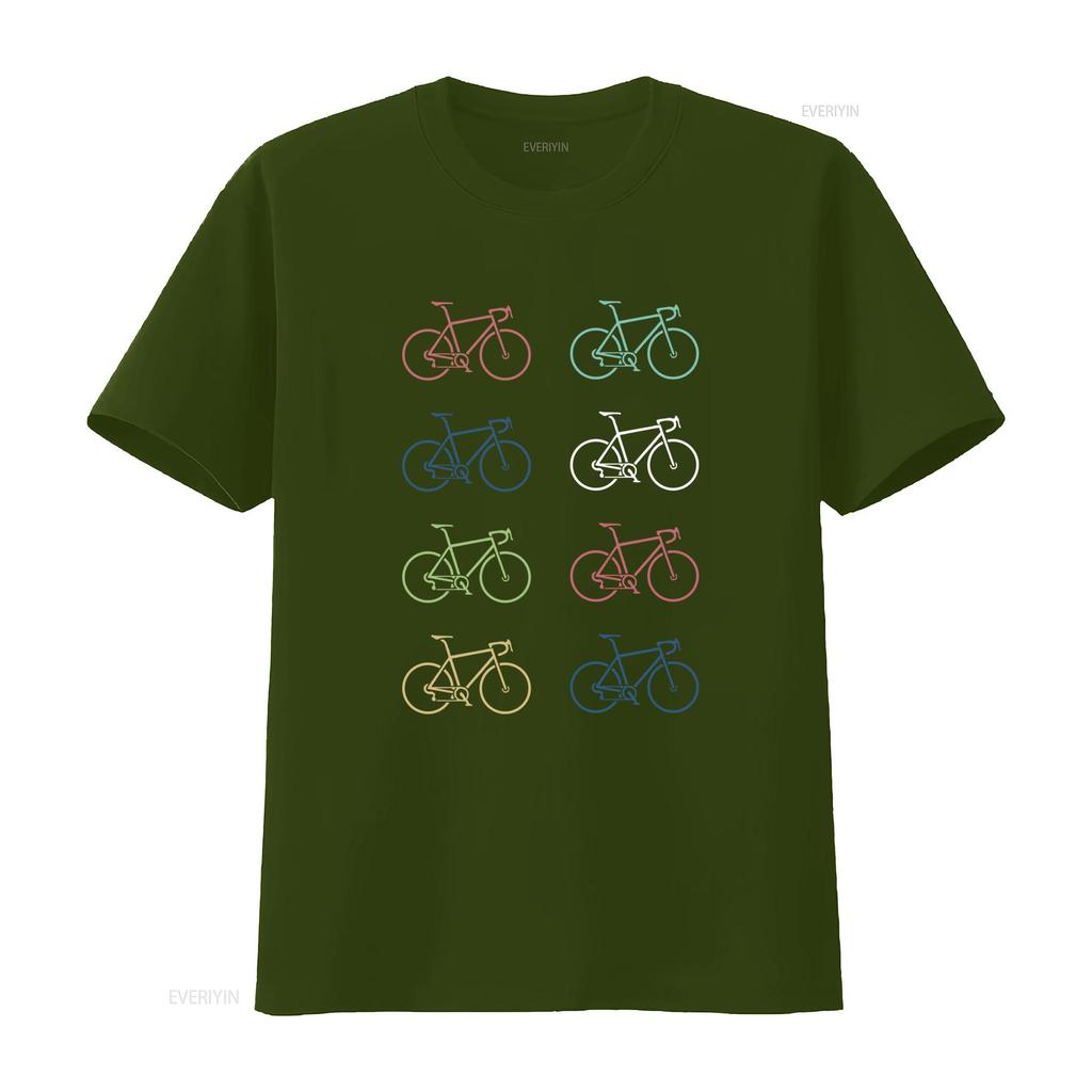 Retro Road Bike Bicycle T Shirt Available in Multiple Colors for  vintage Washed Breathable Top For Everyday Wear Stretched