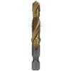 Tap Drill Bits Hex Shank   Coated   Screw Combination Tapping Bit for Wood