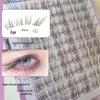 Fairy Natural-Looking Slanted False Eyelashes - Ultra-Fine, Messy, Comic Style, Transparent