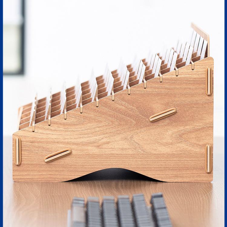 Boîte de rangement pour cartes de visite multi-compartiments grande capacité pour bureau et hôtel