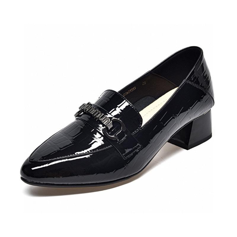 Single Shoes Loafers Leather Shoes