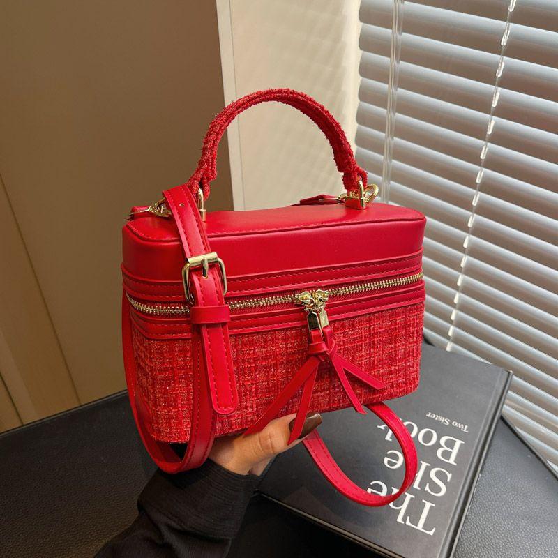 New Spring Summer Fashionable Handbag – Lightweight Portable Square Box Crossbody Bag for Stylish Daily Use
