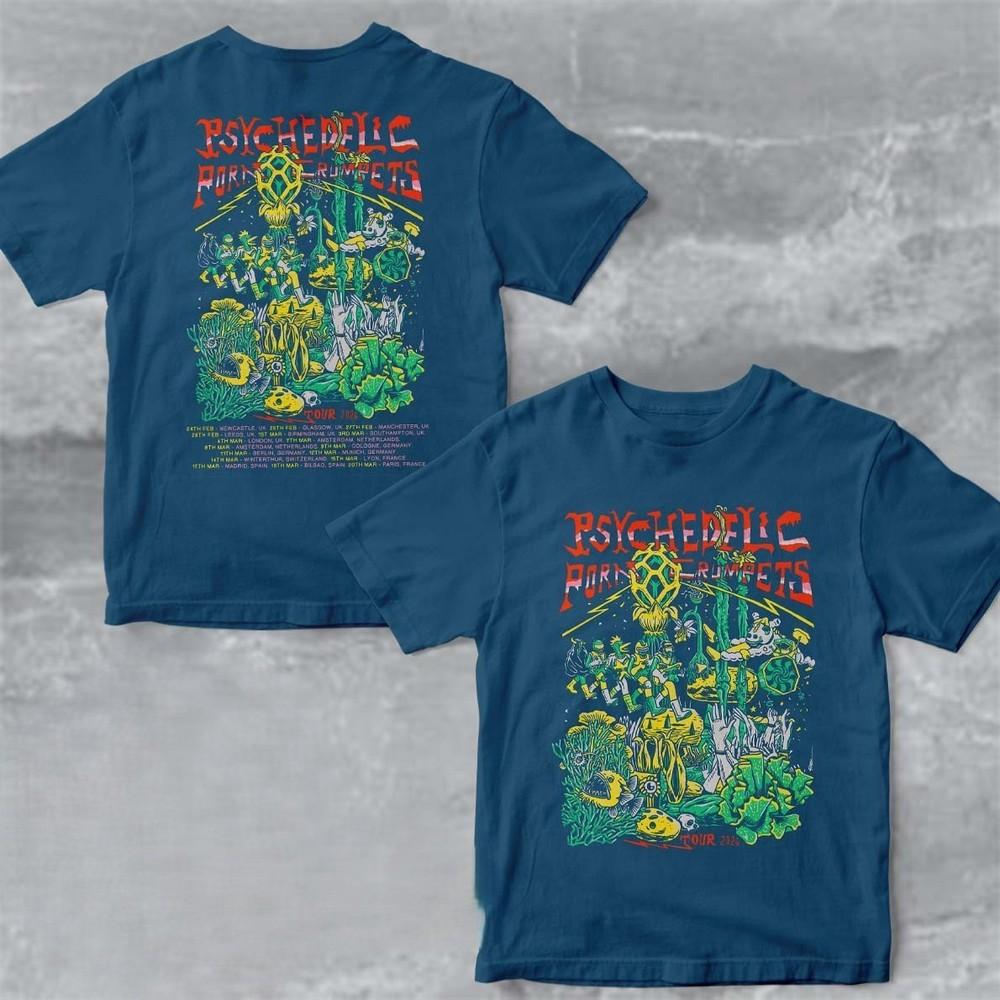 Psychedelic Porn Crumpets Tour 2026 Schedule Dates REPRINT NAVY T-Shirt Unisex T-Shirt M