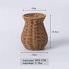 Pastoral Decorative Handwoven Rattan Vase for Indoor Use