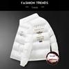 European Style Little Bee Embroidered Men's Winter Jacket - Korean Trendy Thick Down Cotton Coat