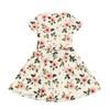 Girl Summer Dress Color & Print Short Sleeve Dress With Pocket Casual Dress Shorts Sleeve Party Dress Easter Day