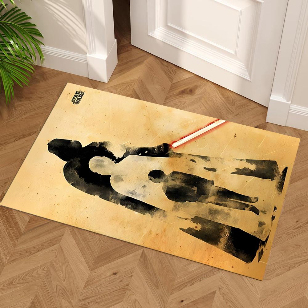 Star Wars Floor Mat Design for Game Room Decorate Room Foyer Study Room Anti-slip Rug Anime Office Decor Spiritual Gift