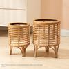 With Legs Flower Stand Plaited Flower Pot Shelf High Value Flower Basket