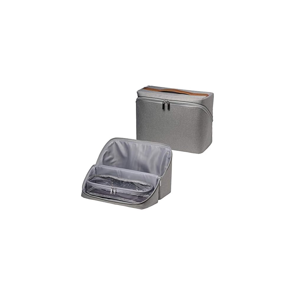 Sonic Storage Box, Livigaku Study Bag with Round-Opening Design, Gray LV-2130-GL