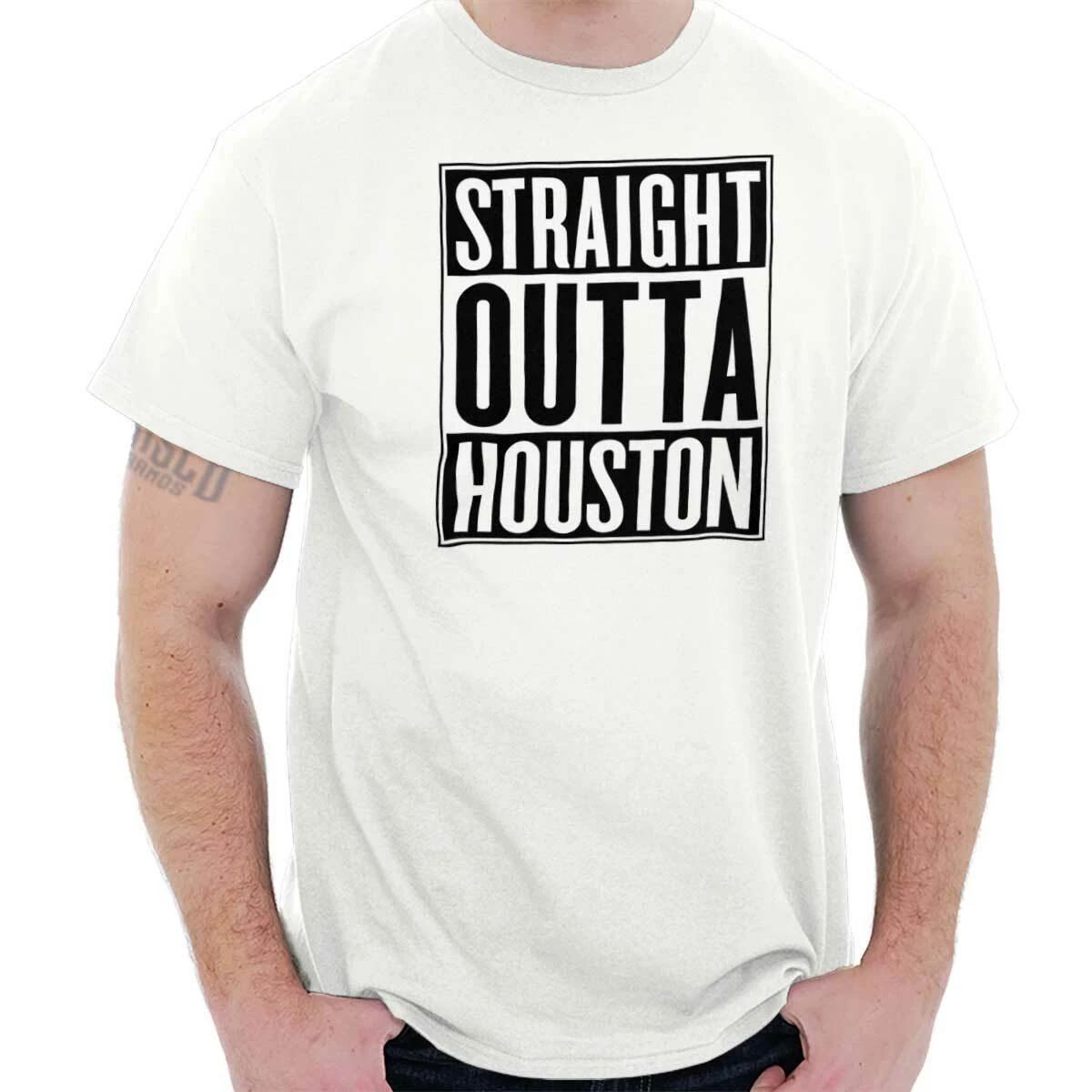 Straight Outta Houston, TX City Movie T Shirts Gift Ideas T Shirt Tee M