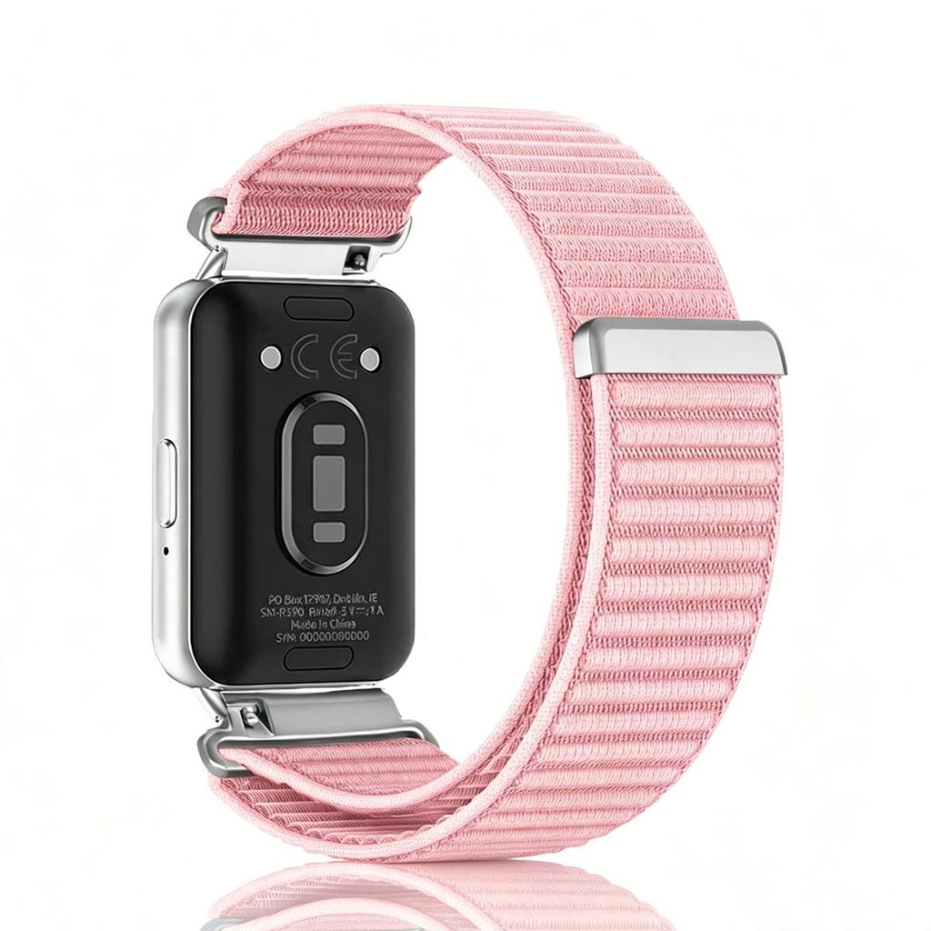 Para Samsung Galaxy Fit 3 Correa de Metal+Nylon para Accesorios de Smartwatch Samsung Fit3 Pulsera para Fit 3 SM-R390 Correa de Pulsera