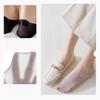 5 Par, Damskie Skarpetki typu Stopki, Lekkie, Oddychające, Antypoślizgowe, Niewidoczne Skarpetki do Kostki, Wzmocniona Pięta, Jednolity Kolor, Wygodny Krój