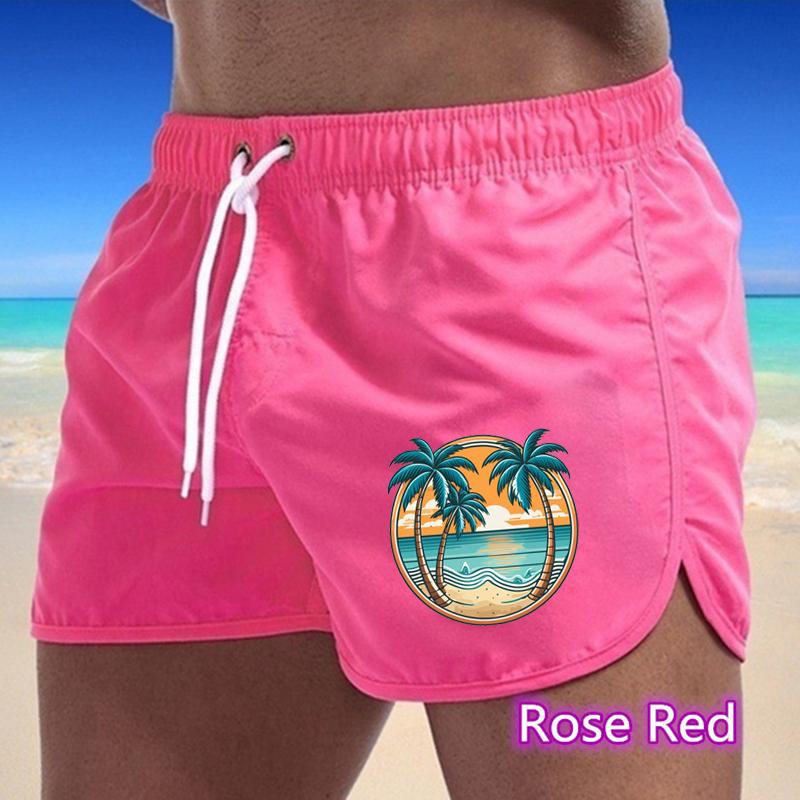 BBK-84 Summer New Men's Quick-Drying Swim Trunks Sports Pants Swimwear Beach Shorts Jogging Shorts Sports Creative Basketball Print