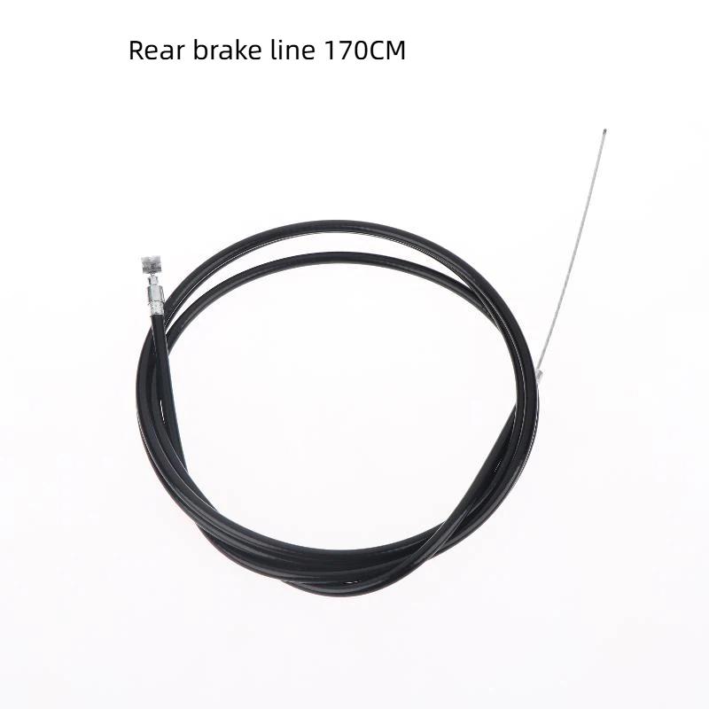 Bicycle Brake Cable Set with Metal Wire Core Easy Installation Front and Rear Tubes 1/2pcs for Enhanced Cycling Safety
