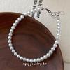 Cui Yan S925 Sterling Silver Korean Style White Pearl Bracelet for Women - Exquisite Hand Chain