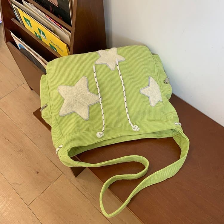 

Вместительная вельветовая женская сумка через плечо, сумка-тоут 38*12*30cm зелёный