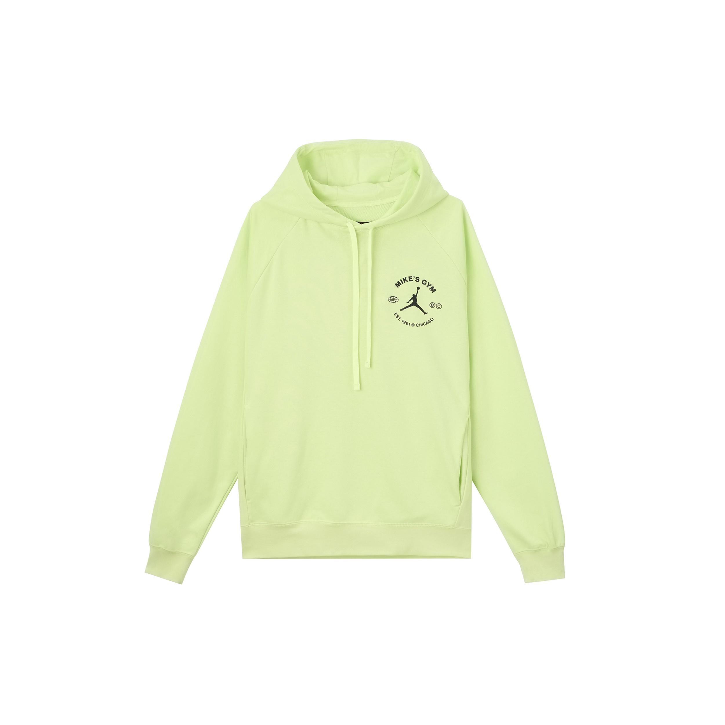 Air Jordan Solid Color Drawstring Hoodie Men s Light Lime DV1291-383 L