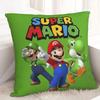Almofada Quadrada Desenho Animado Kawaii Anos 80 Brothers Arcade Jogo de Fliperama Almofada Decorativa Capas de Almofada Casuais Super Marios
