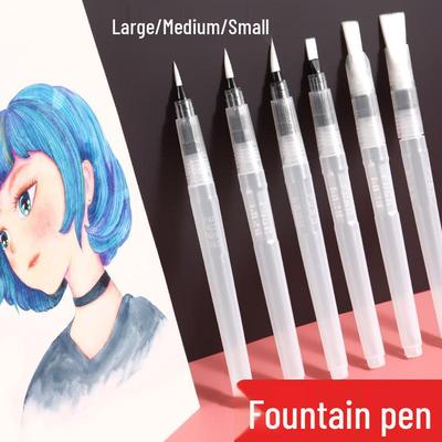 Set Pennarelli Acquerellabili con Matite Colorate Idrosolubili, Pennelli per Sfumare e Custodia