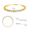 Lala Christie Diamond Eternity Ring, 0.15ct, 12 Stones, 18K Yellow Gold, Platinum Collection, lr71-0002-yg-07