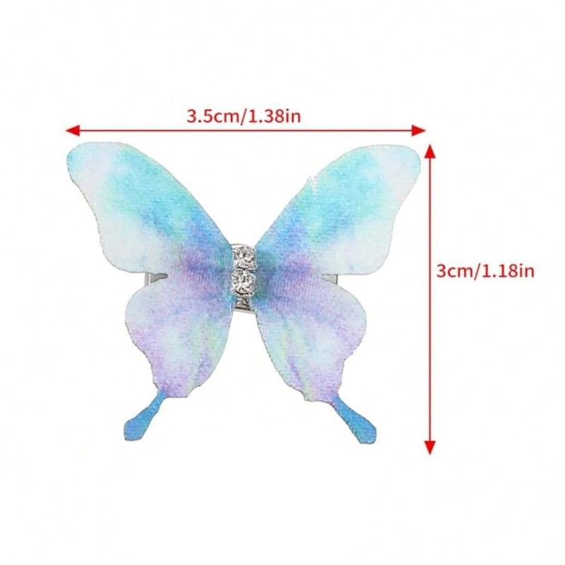 Pack Of 5 Butterfly Hair Clip For Women Girl Hair Accessories Side Barrettes For Parties Proms School Event Wear