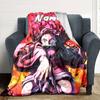 Customiz Name Personality Demon Slayer Nezuko Blanket Soft &Warm Sofa Office Bed Travel Lunch Break Blanket, Gift Suitable All Seasons