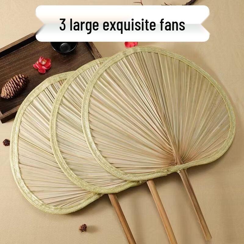 Ручной летний веер из рогоза LIEI