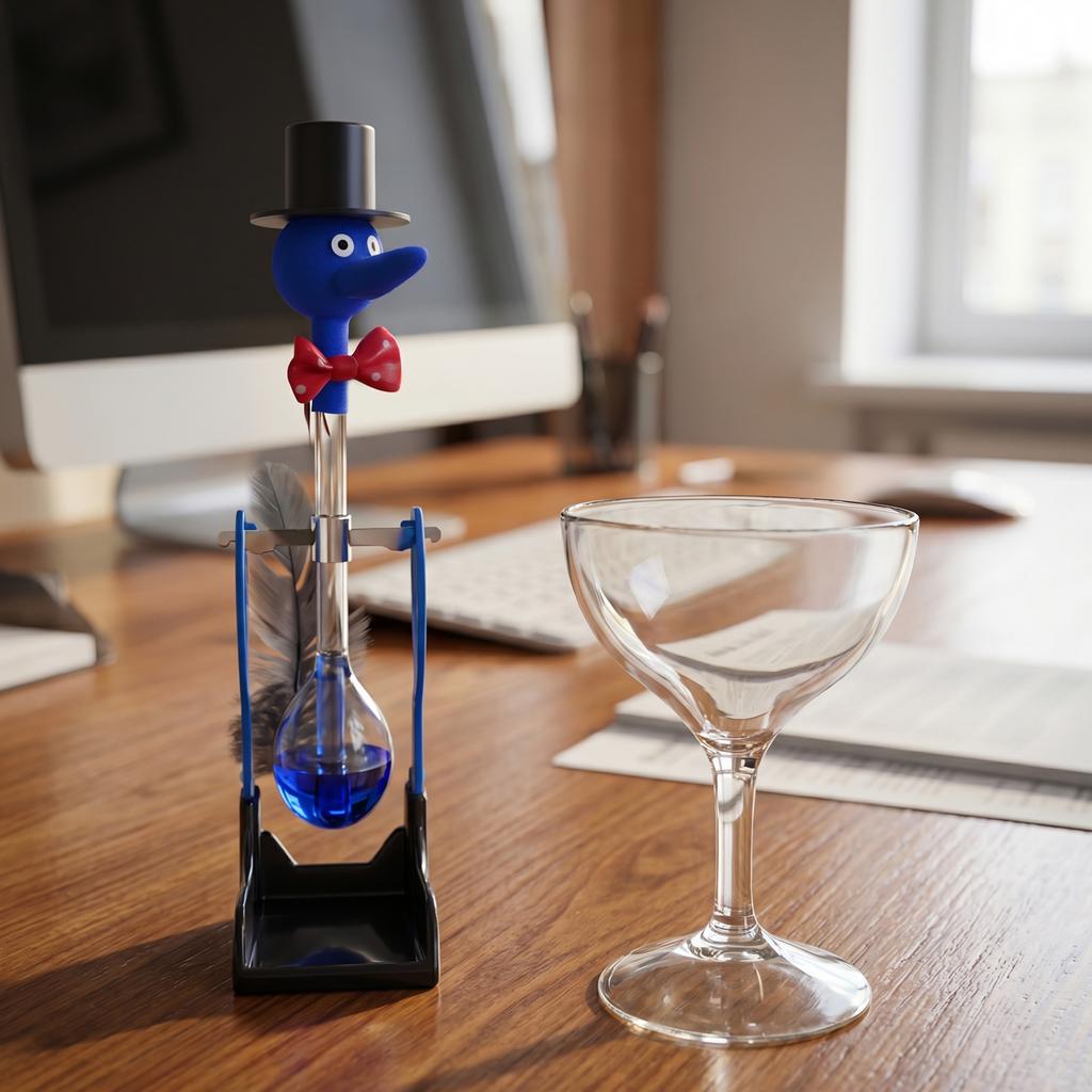 Creativo Ornamento Uccello Che Beve Acqua per Casa Ufficio Uccelli di Vetro Che Bevono Giocattolo da Scrivania Anatra di Vetro Non-Stop Giocattoli Educativi Novità