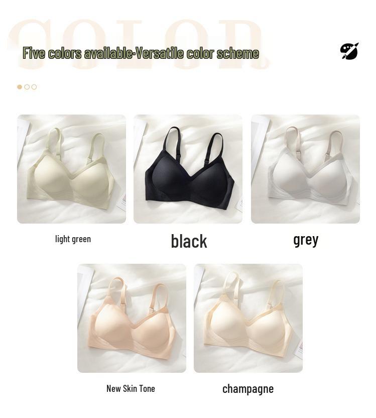 Seamless Push-Up Bra for Women: Soft, Wireless, Anti-Sagging Support for Small Chests