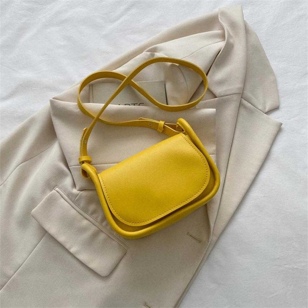 

Однотонные сумки из ПУ кожи для женщин Стильная и простая мини-сумка 2024 Маленькая квадратная сумка Bolsos Para Mujer Дропшиппинг жёлтый