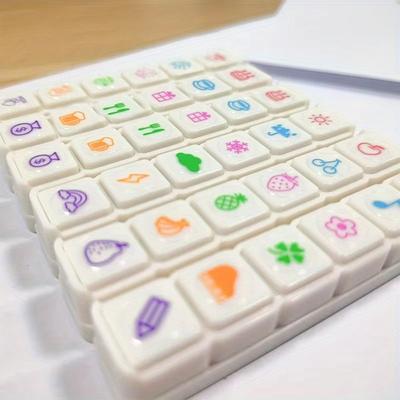 6 Design Press Bläckdyna Stämplar Kawaii Självbläckande Belöningsstämplar Barn Uppmuntran Sigill DIY Konst Hantverk Koreanska Kontorsmaterial