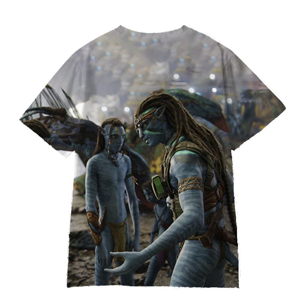 

2026 Movie Avatar 3 Cartoon Print Children Outfit Breathable Trendy Boy and Girl Birthday Gift 100