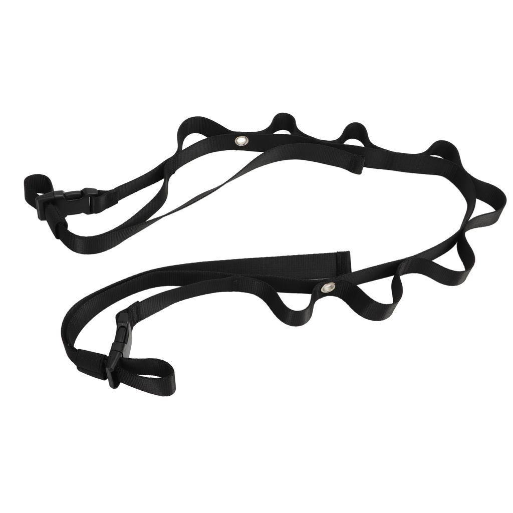 Heavy Duty Lanyard Portable Strong Suture Black Nylon Camping Clothesline Lanyard for Car Outdoor