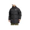 Adidas Zip-Up Down Jacket With Brand Logo Print Unisex Outerwear Black HM9706