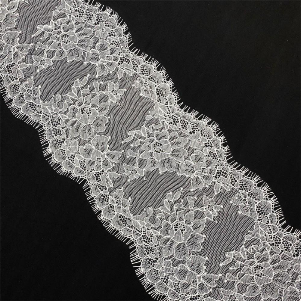 3Meters Length Mesh Lace Trims 15cm Width Lace Sewing Trims Eyelash Lace Trims Garment Making