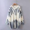 Lazy Wind Pullover Sweater Women's Fall and Winter Loose Sweater Korean Version of The Printed Knit Sweater Cozy Versatile Fashion