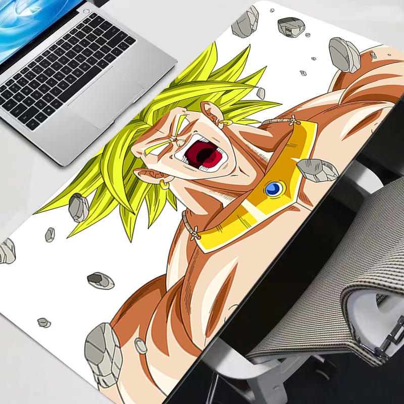 Broly Dragon Ball Z DBZ Mouse pad Gamer Large Computer Notebook Pc Mousepad Carpet Gaming Accessories Keyboard DBZ Desk Mat 30x60x0.2cm