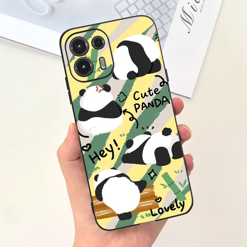 For Moto Edge 20 Lite Case  XT2139-1 Funda Fashion Painted Black Soft Silicone Protector Cover For Motorola Edge 20 Fusion Coque