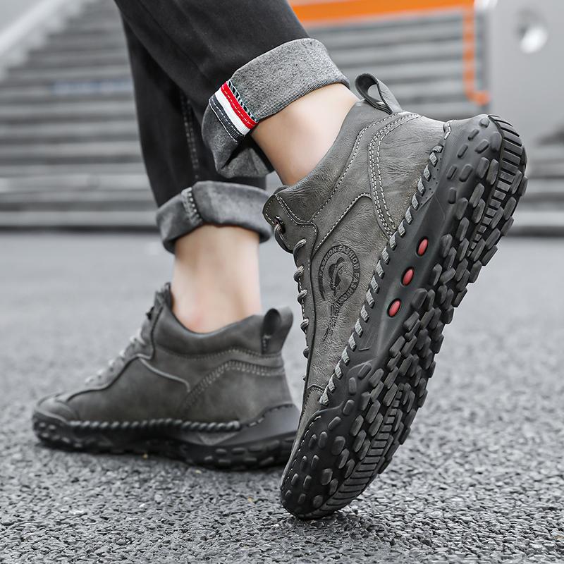 Buty do jazdy samochodem, ręcznie szyte, skórzane, męskie, oryginalne, skórzane, codzienne, skórzane, męskie, botki