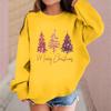 Children's Fashionable Casual Long-sleeved Loose Christmas Print Pullover Sweatshirt