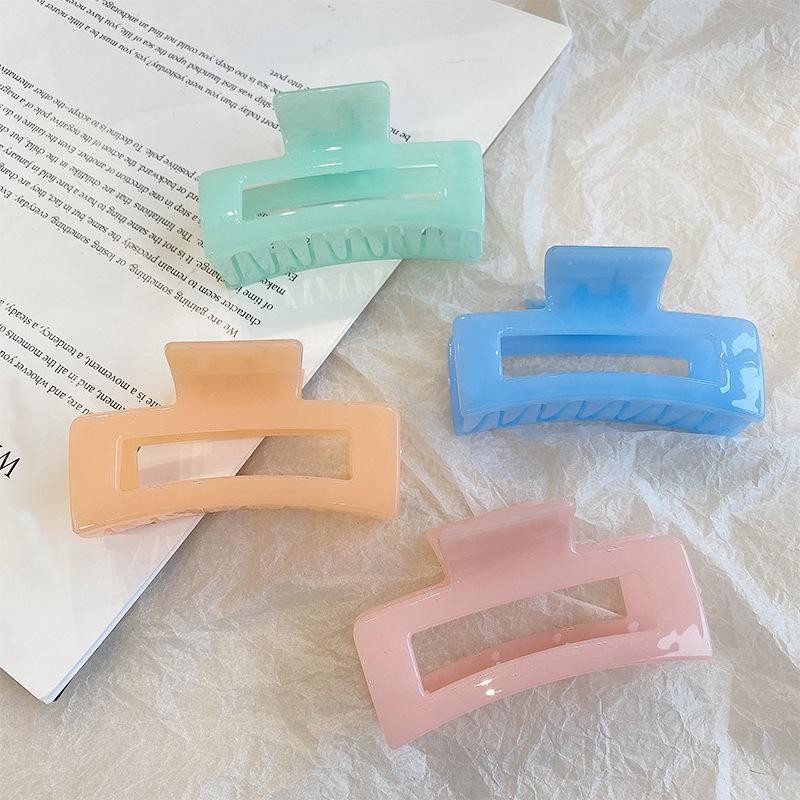 New Claw Clip for Women Tough Colorful Plastic Hair Claw Large Size Hair Clamps Claw Clip Crab Chic Hair Accessories Gift