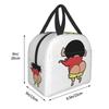 Crayon Insulated Lunch Bag with Clasp Bento Cooler Bag with Soft Cooler Bag Shin-chan Closure, Black, Box, Insulated, Zipper, Compact, Bag, Tote/Eco